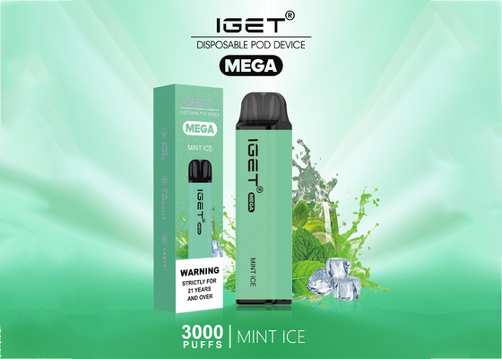 Les vapes jetables de MÉGA d'IGET 3000 souffles portent des fruits e-cigarette de saveurs vaporisateur de 10 ml