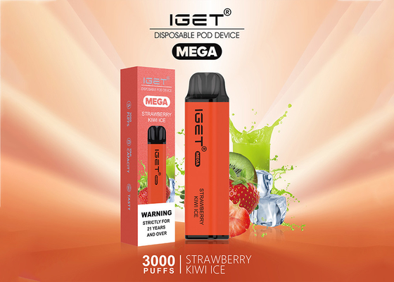 Les vapes jetables de MÉGA d'IGET 3000 souffles portent des fruits e-cigarette de saveurs vaporisateur de 10 ml
