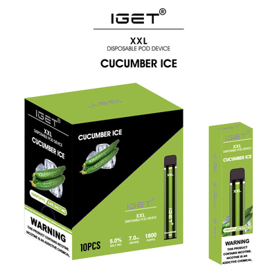 35 sortes assaisonnent la boîte différente empaquetant le stylo jetable de vape de sel de nicotine d'IGET XXL 5%