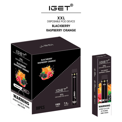 35 sortes assaisonnent la boîte différente empaquetant le stylo jetable de vape de sel de nicotine d'IGET XXL 5%
