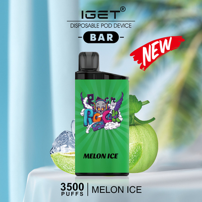 Nicotine Vapes de souffles de la saveur 3500 de glace de banane de barre d'IGET en stock