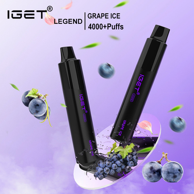 Nicotine originale des SOUFFLES 12ml 1350mAh 1350mAh 5% de la LÉGENDE 4000 d'IGET