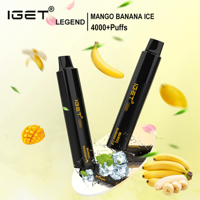 Stylo 2022 jetable de vape IGET de la légende 4000 du nouveau venu des SOUFFLES 13 de sortes de nicotine à extrémité élevé des saveurs 5%