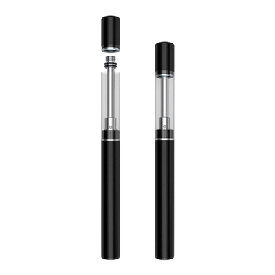 Stylo en céramique de la batterie D5/D5A CBD Vape de la bobine 0.5ml 1.0ml 350mah de réservoir en verre d'acier inoxydable