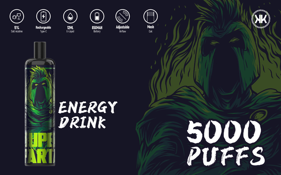 Saveurs maximum des souffles 850mah 12 d'énergie jetable de Vape Epod 5000