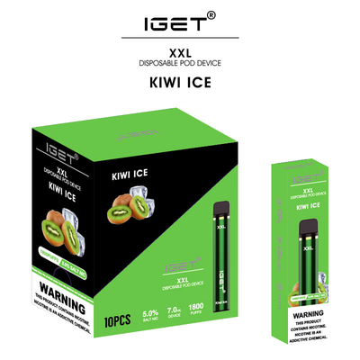 La nouvelle saveur arrivent IGET XXL 1800 SOUFFLE glace de raisin de mûre de la capacité 7ml