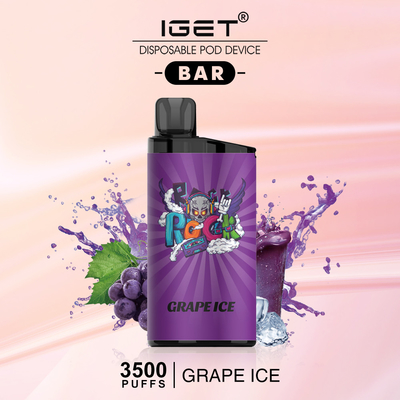 Stylo jetable de Vape du service express 5% de nicotine du sel 20 de sortes de BARRE rapide de la saveur IGET