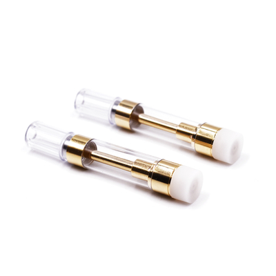 Cartouche wickless de réservoir en verre des vapes 1.0ml de la bobine en céramique en plastique CBD