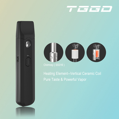 La vente directe faite sur commande à extrémité élevé 280mah 1ml préchauffent la tension jetable de CBD Vape Pen Pod No Leak Adjustable