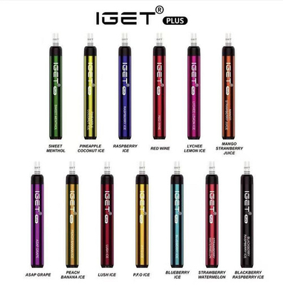 100% Authentique Iget E Cigarette Iget Plus 1200 Puffs 4.8ML 5% Nicotine Vape Pen