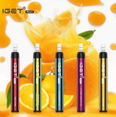 100% Authentique Iget E Cigarette Iget Plus 1200 Puffs 4.8ML 5% Nicotine Vape Pen