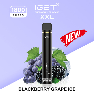 La nicotine IGET XXL 1800 souffle cigarette jetable de Vape