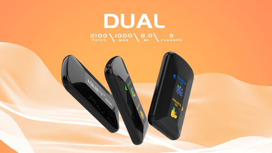Les doubles saveurs dans un dispositif Vape jetable 2100 souffle IGET DOUBLE avec la batterie 1000mah