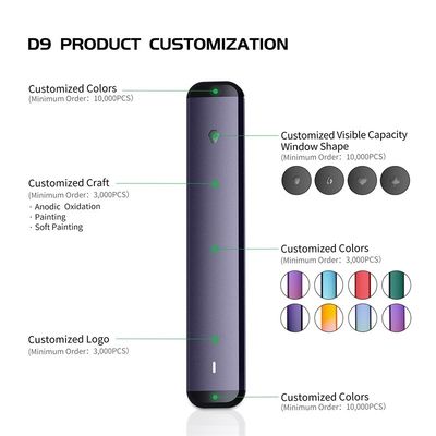 Cosse jetable rechargeable adaptée aux besoins du client du stylo 280mAh Vape de Cbd Vape 0.5ml/1ml