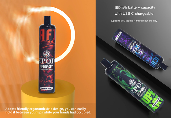 850mah a pré rempli dispositif rechargeable jetable de cigarette d'EPOD Vape