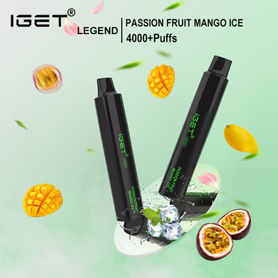 Stylo jetable original de vape des souffles 12ml de la LÉGENDE 4000 de l'approvisionnement IGET d'usine