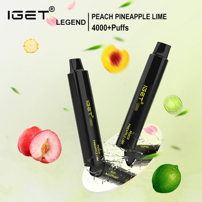 La légende 4000 d'IGET souffle des sortes du sel 9 de nicotine de 5% assaisonnent le stylo jetable de vape