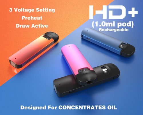 Tension variable d'huile de Thc de capacité de la cosse 2ml de stylo de vape de l'acier inoxydable 316 CBD