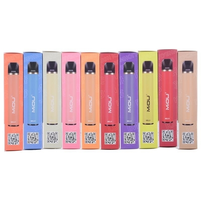 Les souffles de MIOU 650 l'heure-milliampère 1500 que 10 sortes assaisonnent la nicotine de 5% salent le stylo jetable de Vape