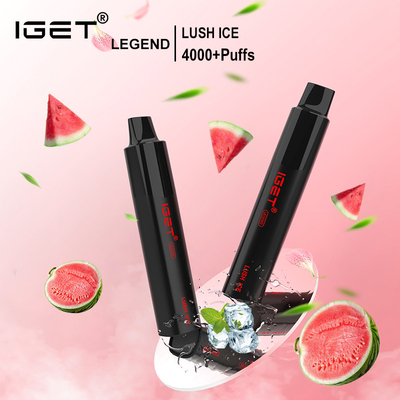 5% 4000 souffles 1350 stylo jetable de vape de légende différente de la couleur IGET d'heure-milliampère