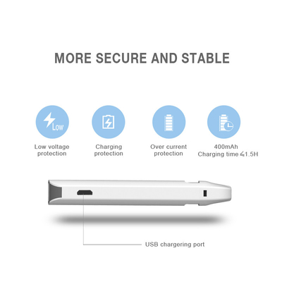 Ajustement jetable fait sur commande d'acier inoxydable de la cosse 316 de CBD Vape pour huile épaisse/mince