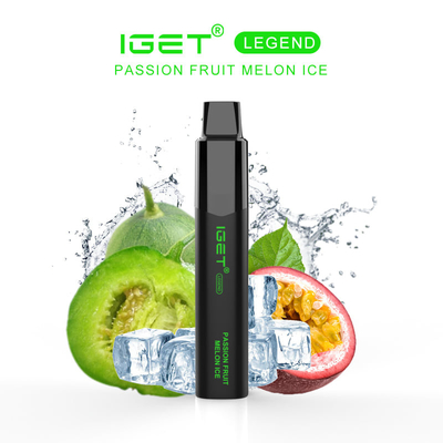 12ml souffles de la LÉGENDE 4000 de la capacité IGET Vape jetable avec la batterie 1350mAh